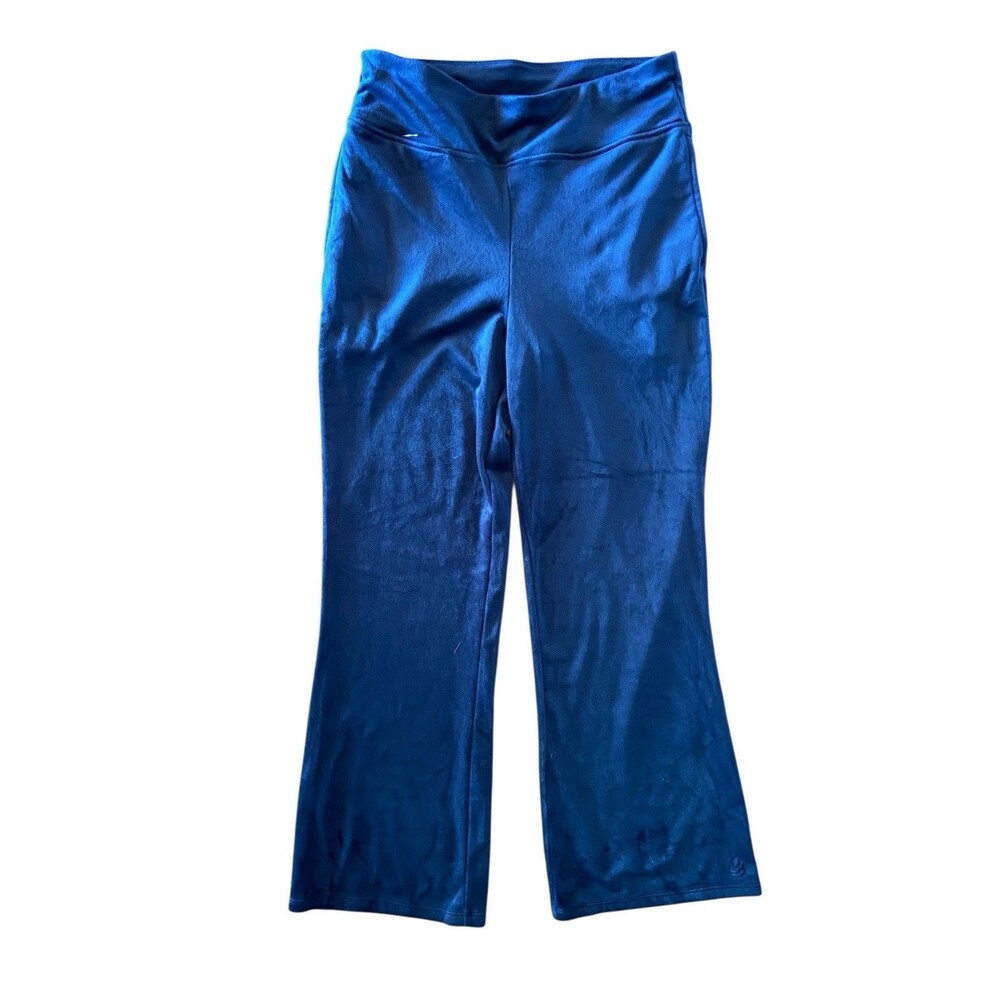 Cuddl Duds Double Plush Velour Bootcut Pants Size M Petite Pull On Lounge‎ Comfy